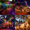 41FT LED Outdoor Fairy String Light Hanging Bulb Waterproof Garden Decor Plug in