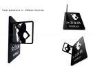 No Smoking Warning Sign Office Building Wall Sign Double Sided Acrylic Sign for Shopping Mall