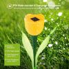 6 Pcs Solar Garden Tulip Flower Light Outdoor Solar Pathway light IP54 Water-resistant Landscape Lights