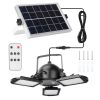 Solar Pendant Lights IP65 Waterproof Shed Light 120Â° Adjustable Garage Light with 3 Timing Modes 4 Brightness Levels