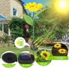 2Pcs Solar Powered Sunflower Lights 10 LED Decorative Stake Lamp