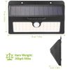 Solar Lights Outdoor 55 LEDs Wall Solar Lights IP65 Waterproof Garden Lamps