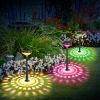 4Packs Solar Pathway Light Color Changing Garden Light Landscape Stake Light