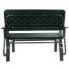 Outdoor Patio Steel Swing Bench Loveseat