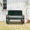 Outdoor Patio Steel Swing Bench Loveseat