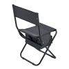 2-piece Folding Outdoor Chair with Storage Bag; Portable Chair for indoor; Outdoor Camping; Picnics and Fishing; Grey