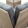 Outdoor Patio 4-Piece All Weather PE Wicker Rattan Sofa Set with Adjustable Backs for Backyard, Poolside, Gray