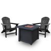 HDPE Adirondack Set with Fire Pit