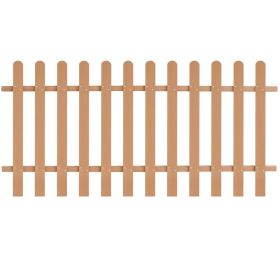 Picket Fence WPC 78.7"x39.4" (Color: Brown)