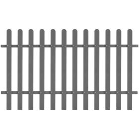 Picket Fence WPC 78.7"x47.2" (Color: Grey)