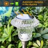 Solar Pathway Lights, Solar Garden Lights Outdoor White, Waterproof Led Path Lights for Yard, Patio, Landscape, Walkway